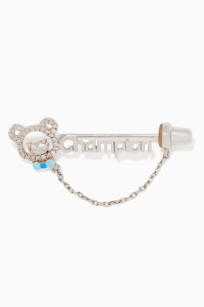 

'Champion' Diamond Brooch, White