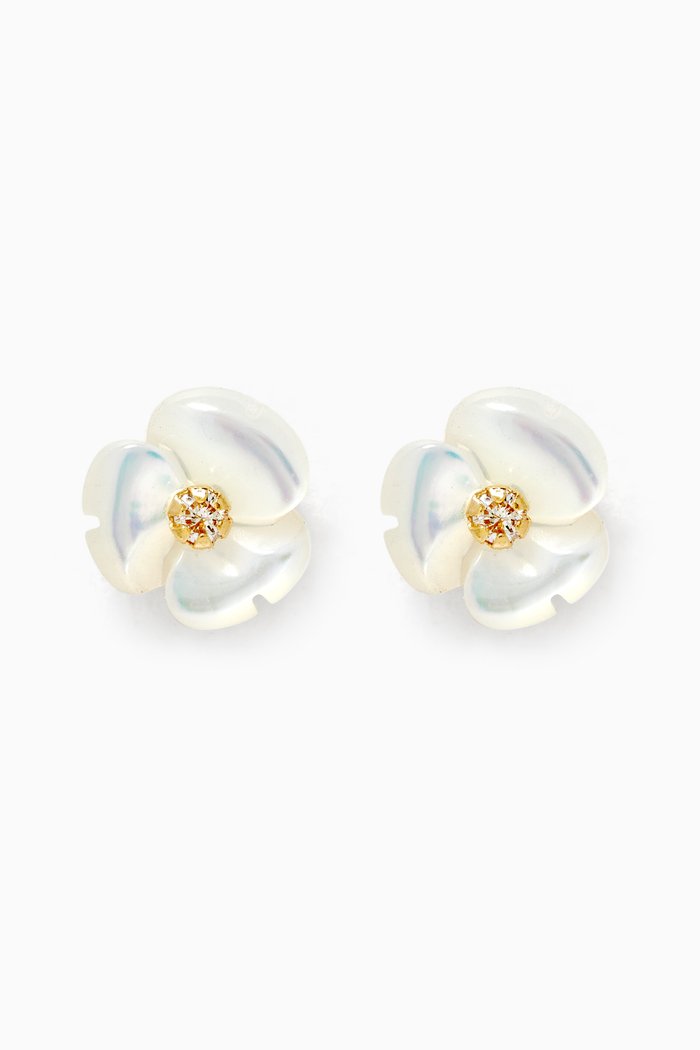 

Floral Diamond Stud Earrings in 18kt Yellow Gold