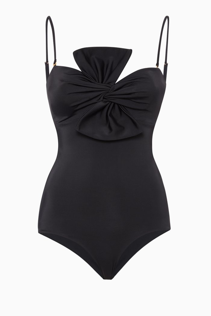 

Malaga Cut-Out One Piece Swimsuit, Black