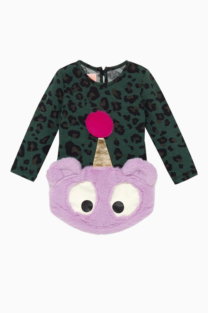 

Surprise Teddy Jersey Dress, Multicolour