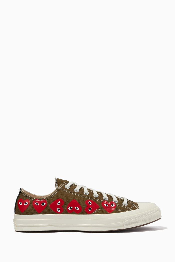 

x Converse Chuck 70 Low Top Sneakers in Canvas, Neutral