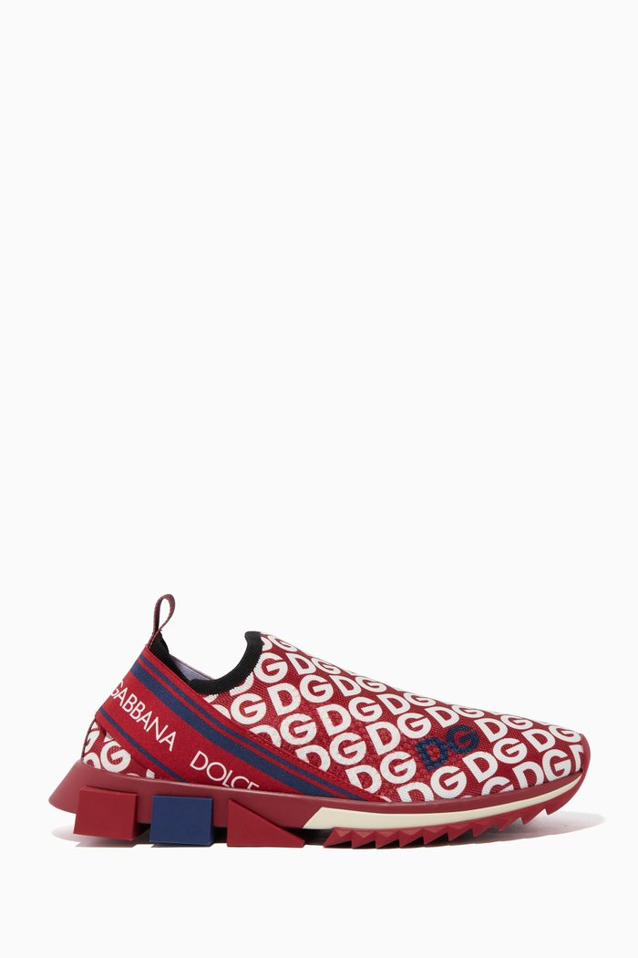 

Sorrento DG Stretch-Knit Sneakers, Red