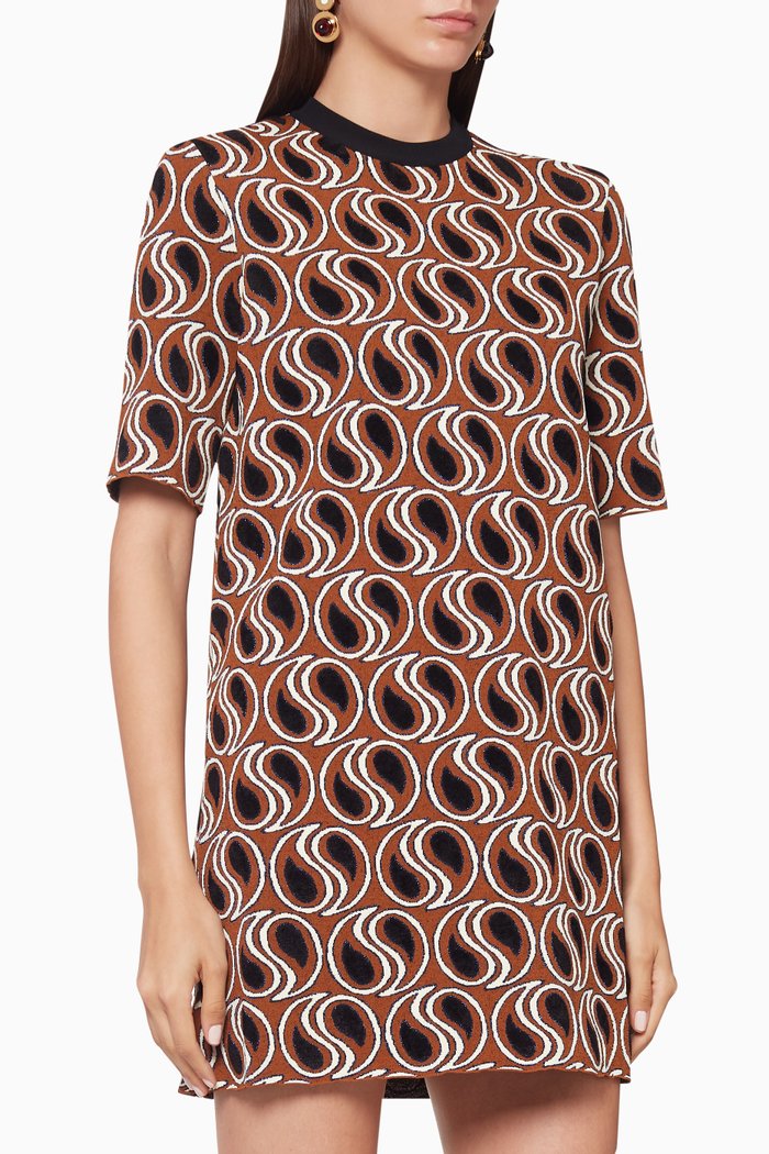 

Turbulence Lurex Knit Dress, Brown