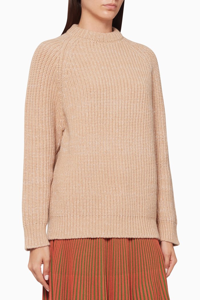 

Moline Wool Oversized Sweater, Neutral