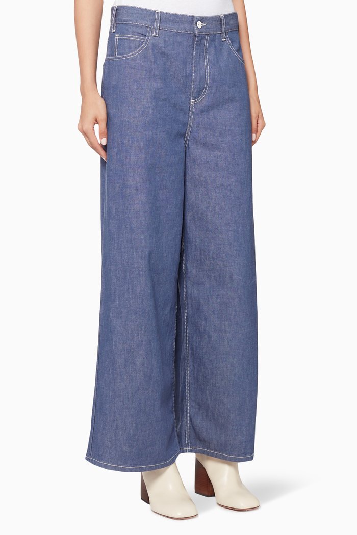 

Vintage Wide-Leg Jeans, Blue