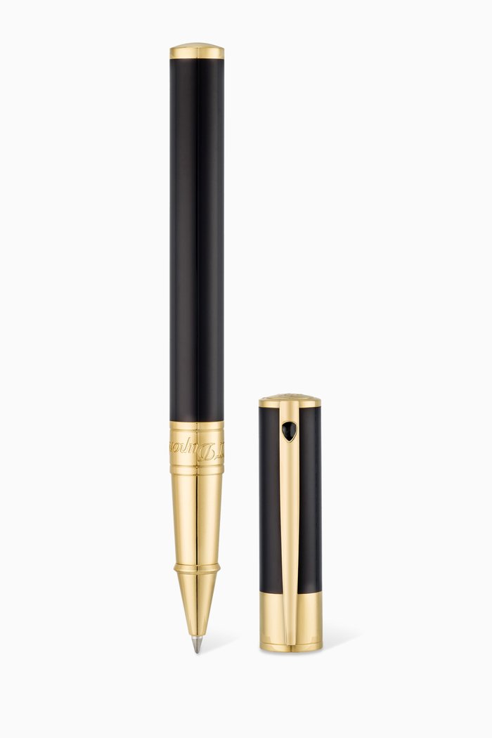 

D-Initial Gold-Tone Rollerball Pen, Black