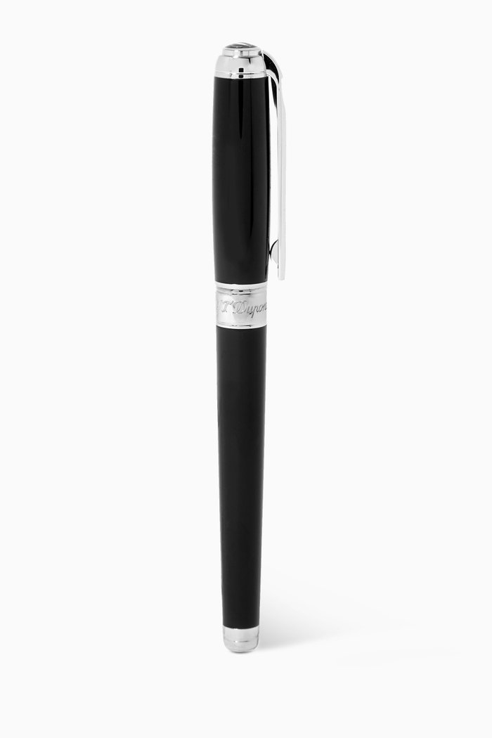 

Line D Palladium Medium Rollerball Pen, Black