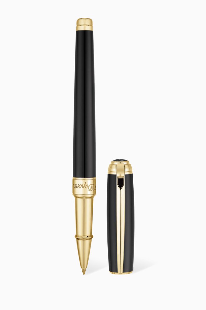 

Line D Gold-Tone Medium Rollerball Pen, Black