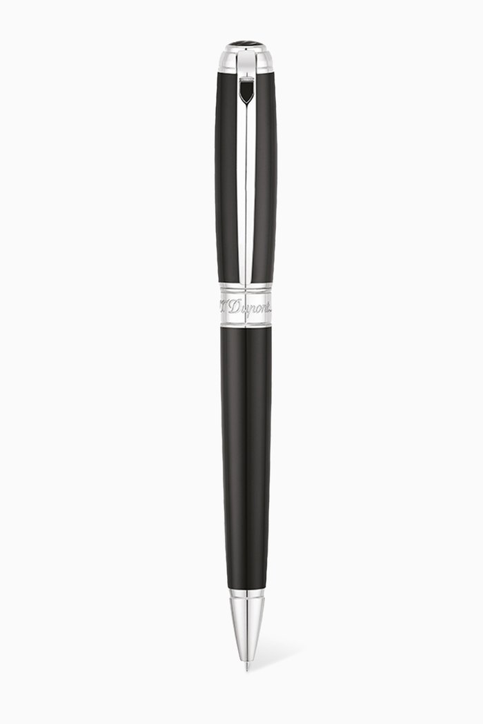 Line D Palladium Medium Ballpoint Pencil, Black
