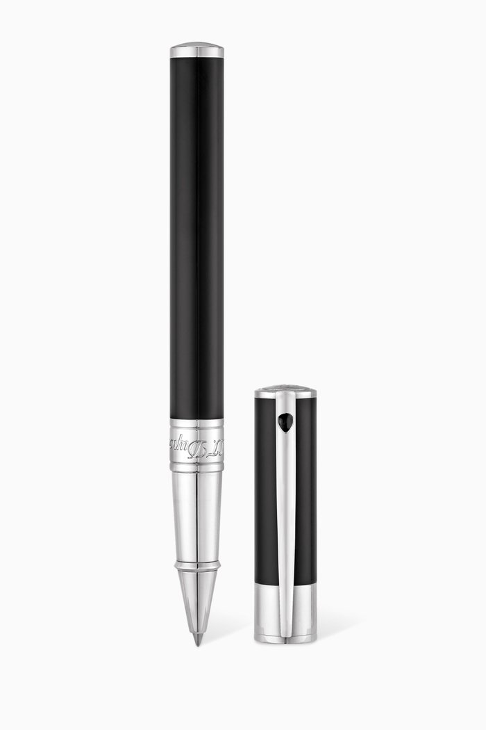 

D-Initial Chrome-Finish Rollerball Pen, Black