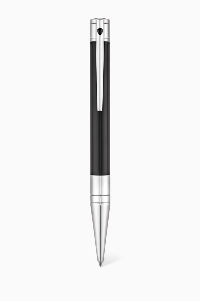 

D-Initial Chrome-Finish Ballpoint Pen, Black