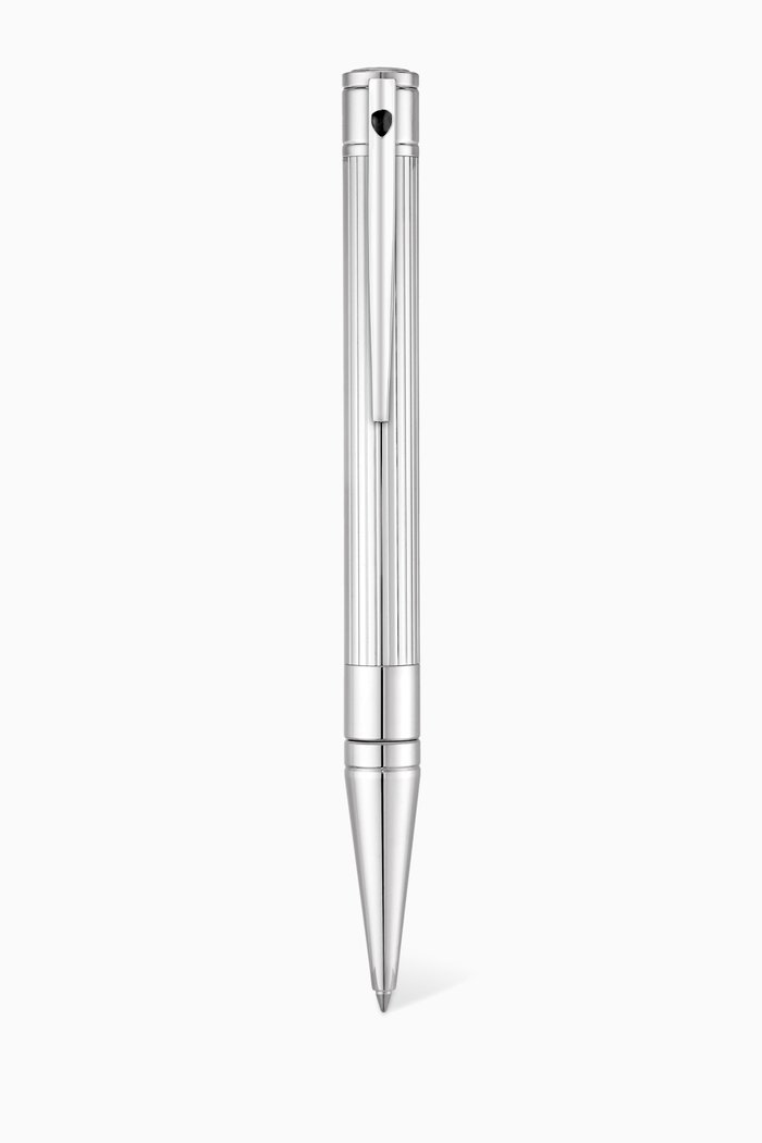D-Initial Goldsmith Chrome-Finish Ballpoint Pen, Silver