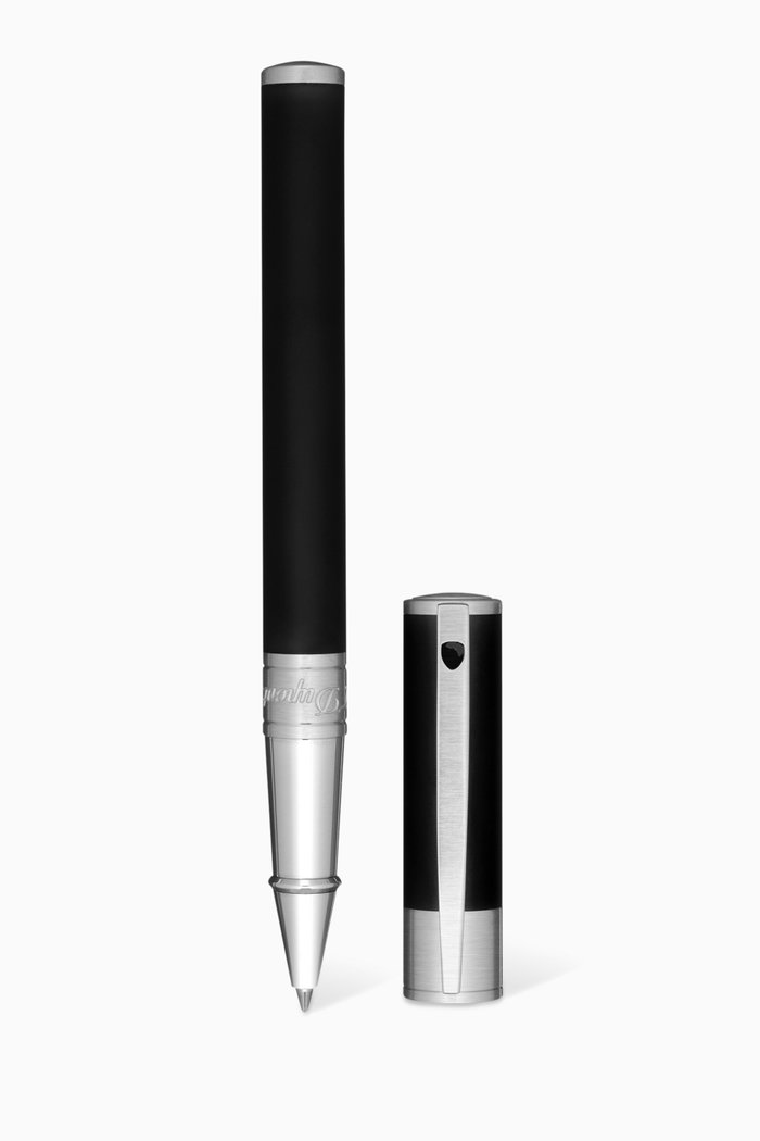 

D-Initial Chrome-Finish Rollerball Pen, Black