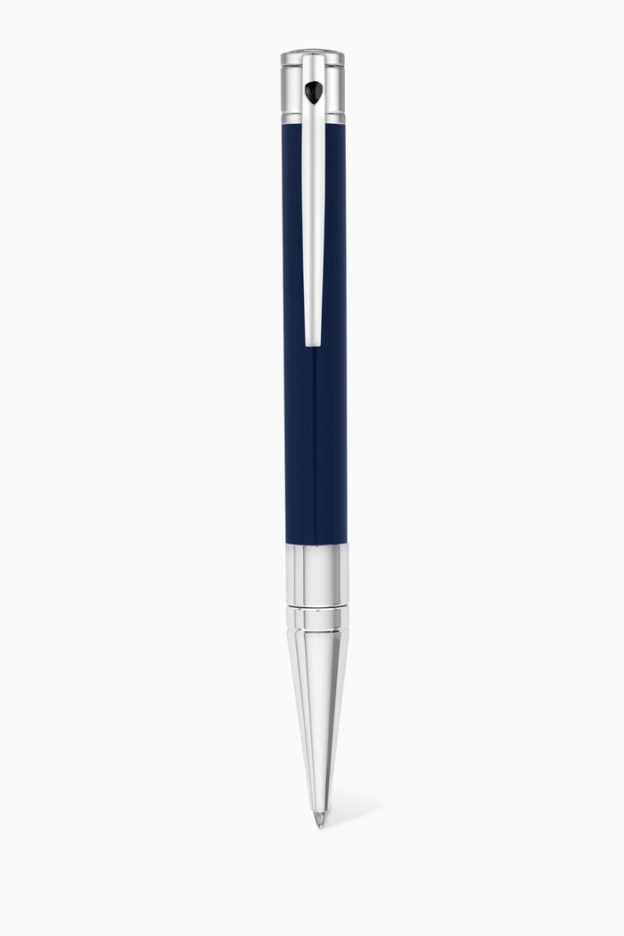 

D-Initial Chrome-Finish Ballpoint Pen, Blue
