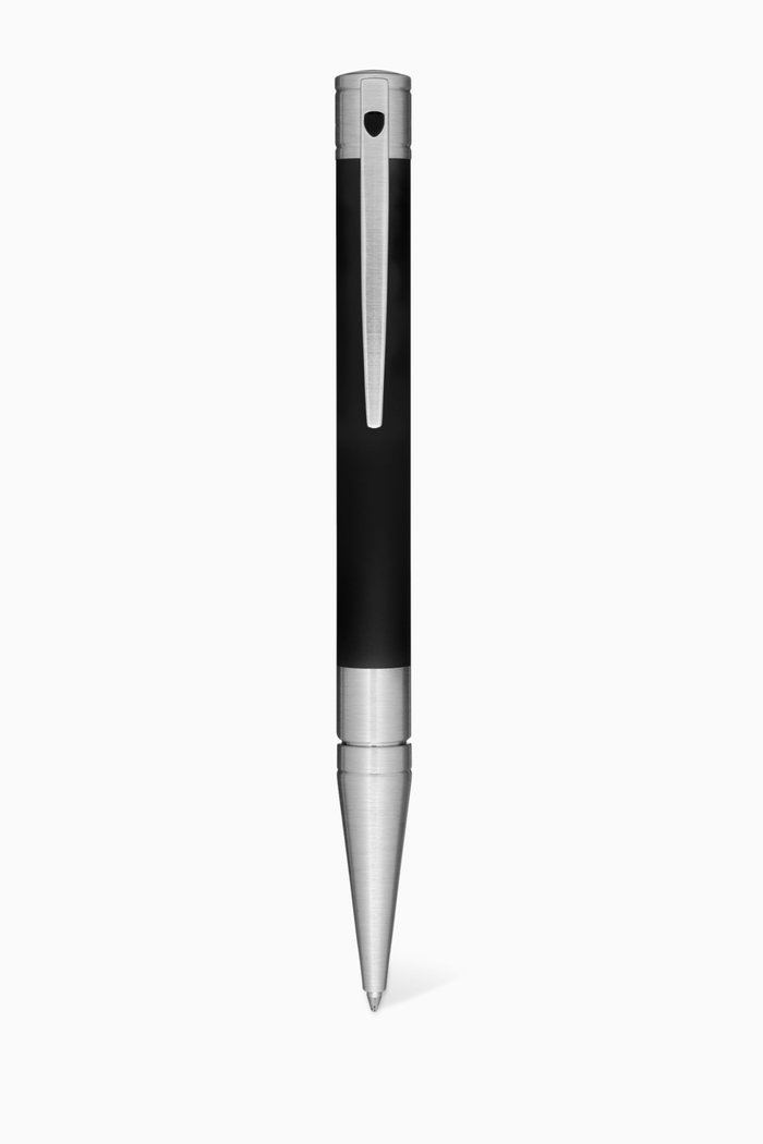 

D-Initial Chrome-Finish Ballpoint Pen, Black