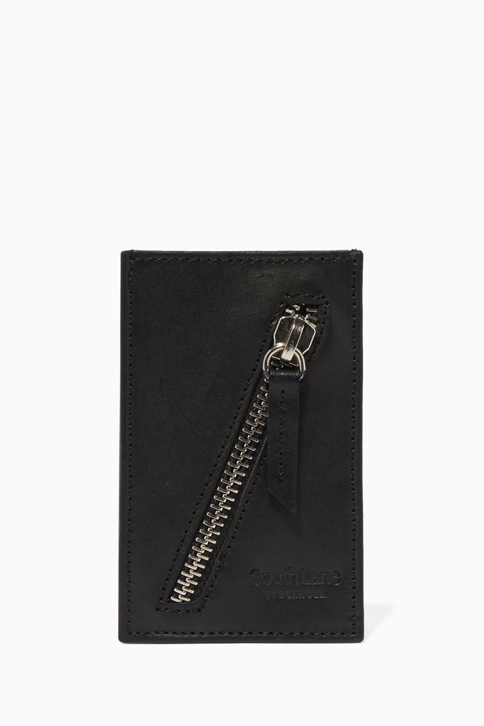 

Avant Leather Card Holder, Black