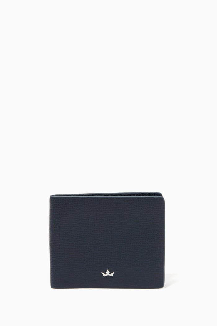 

Trophy 6CC Bi-Fold Leather Wallet, Blue