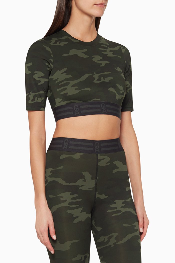 

Icon Jersey Crop Top, Brown