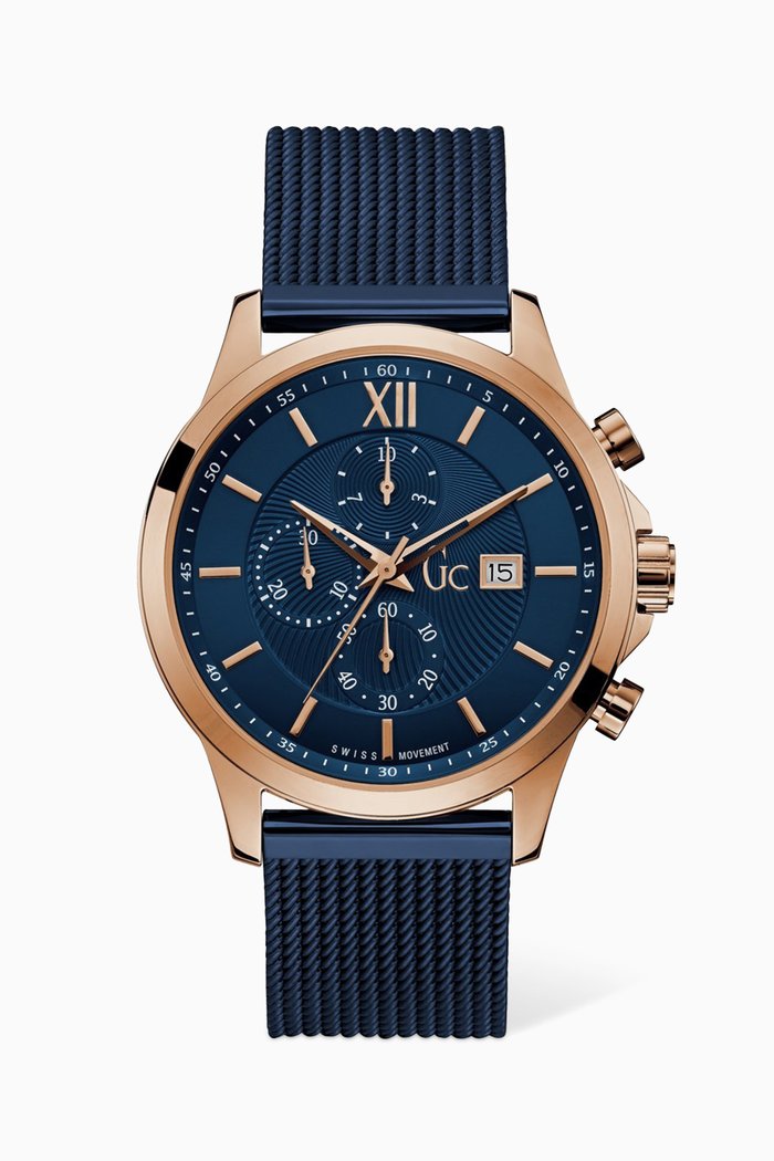 

Executive Chronograph Mesh Watch, Blue