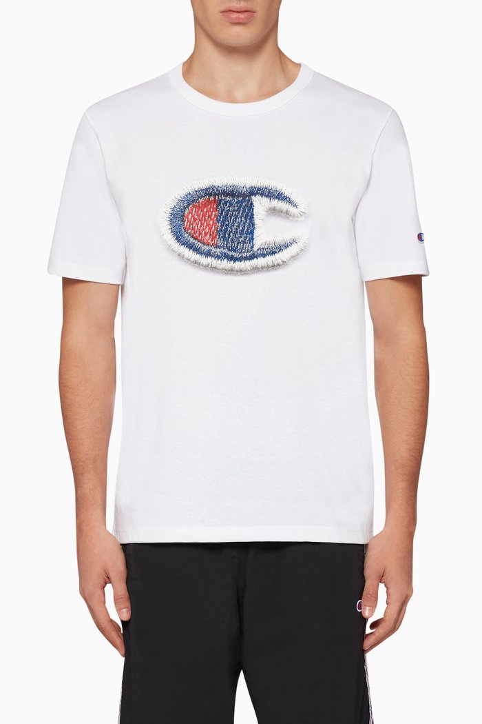 

Double Logo Print T-Shirt, White