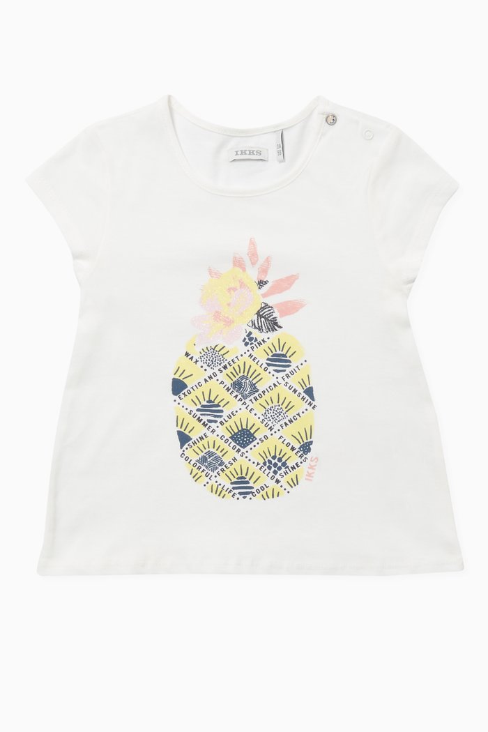 

Pineapple Print T-Shirt, White