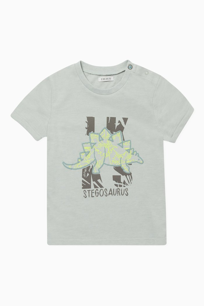 

Stegosaurus Print T-shirt, Blue