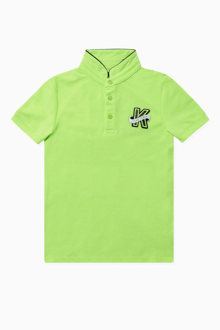 

Neon Polo Tee, Green