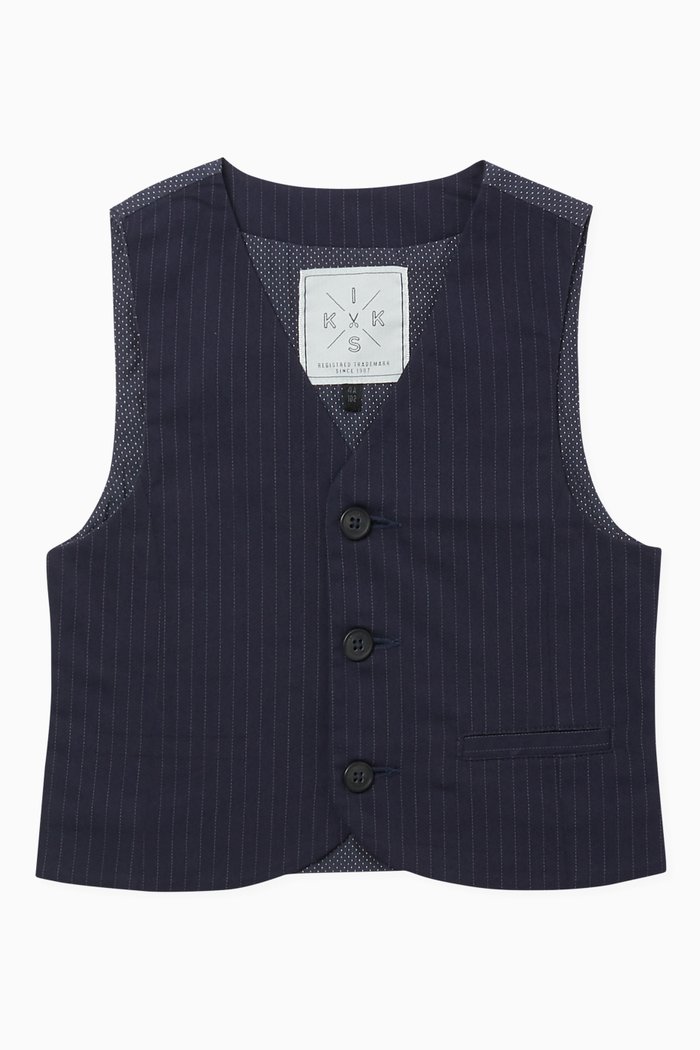 

Striped Vest, Blue