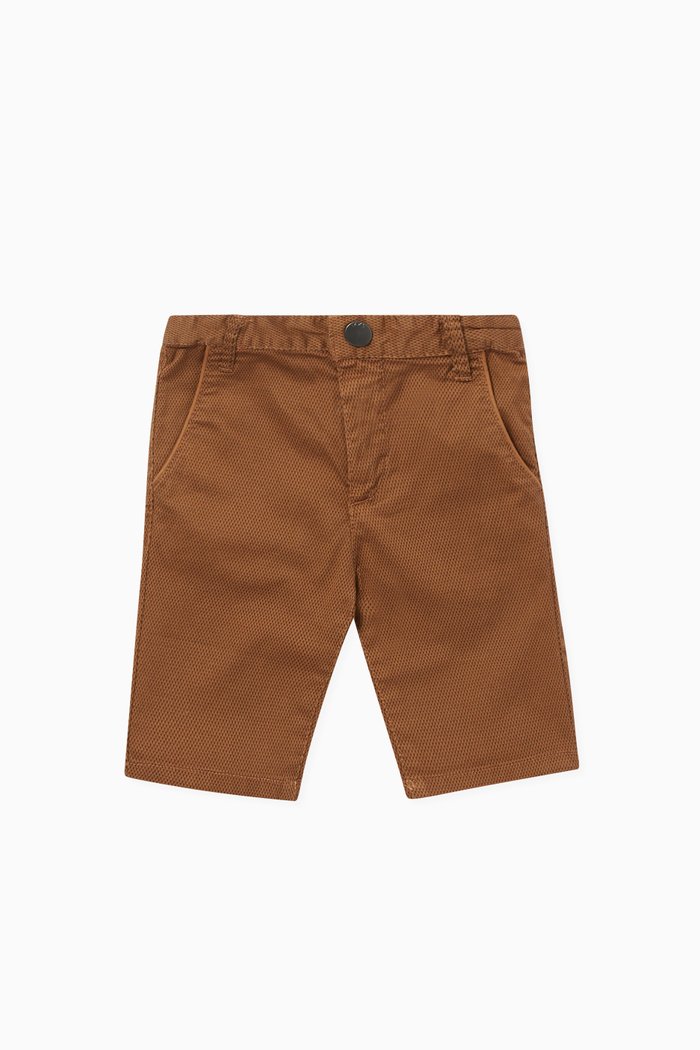 

Signature Patch Bermuda Shorts, Brown