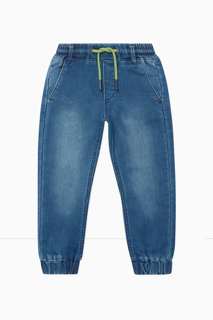 

Denim Joggers, Red