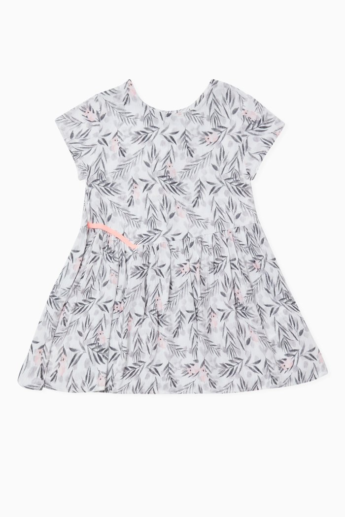 

Eucalyptus Branches Detail Dress, White