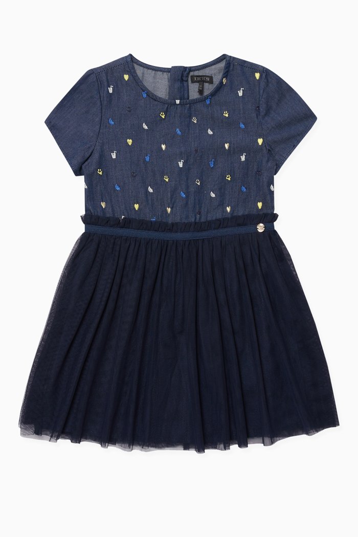 

Tute Short Sleeve Dress, Blue