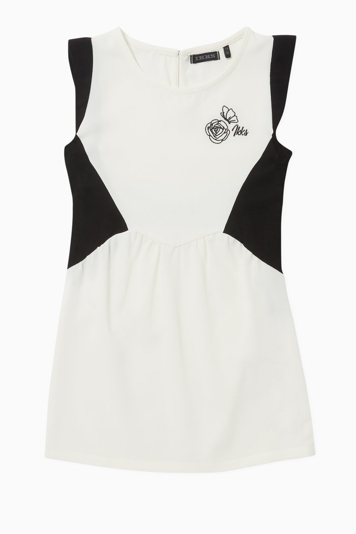 

Logo Rose & Butterfly Embroidery Dress, White