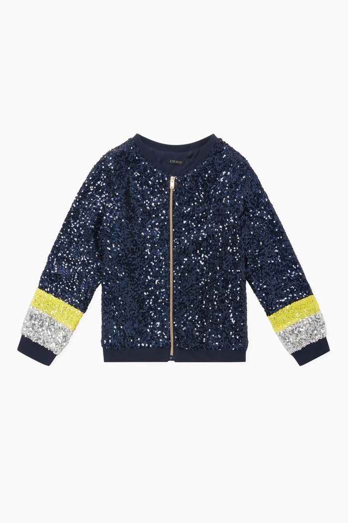 

Sequin Detail Jacket, Blue