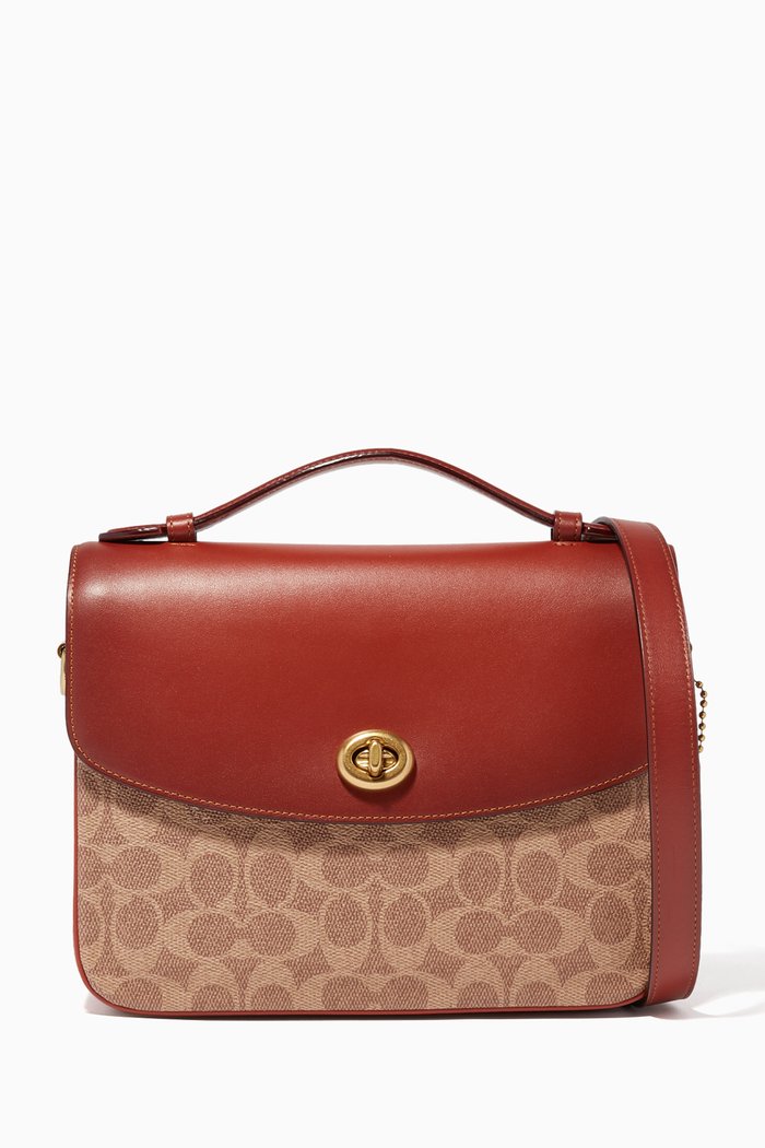 

Cassie Signature Canvas Cross-Body Bag, Brown