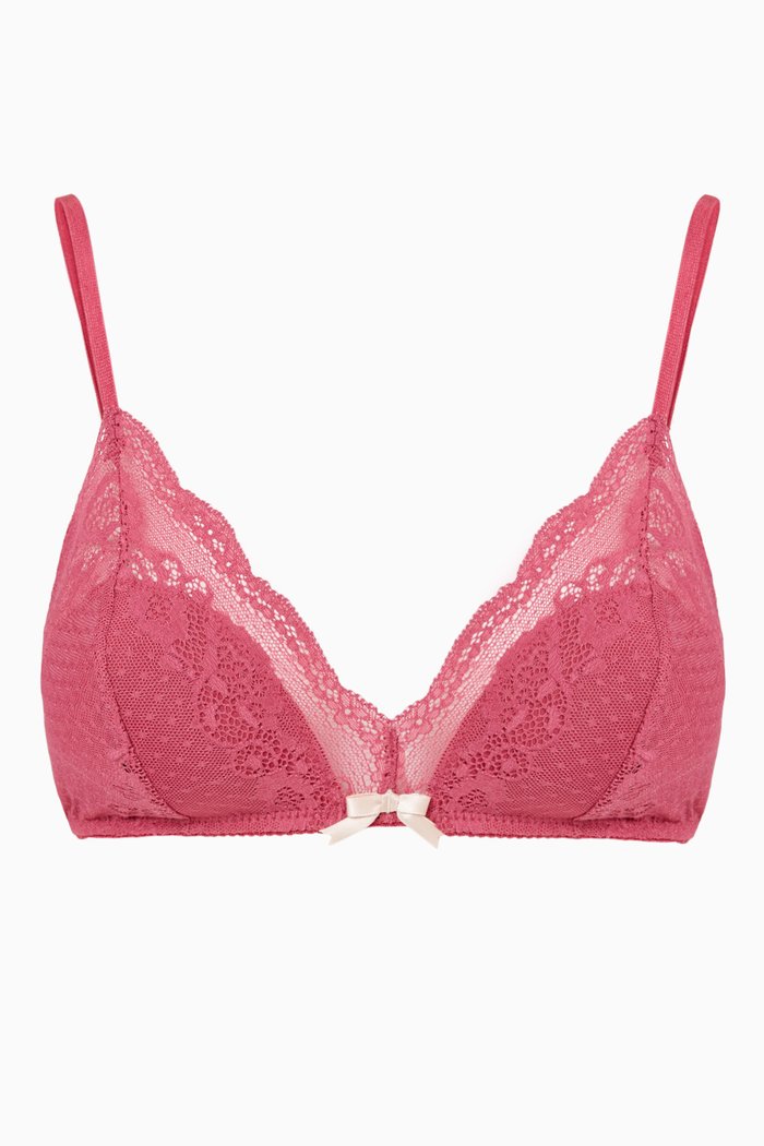 

Anouk Bralette in Lace, Burgundy