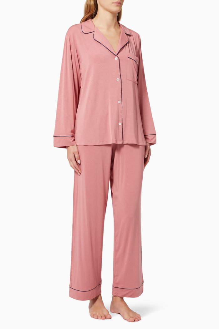 

Gisele Long Pyjama Set, Rose gold