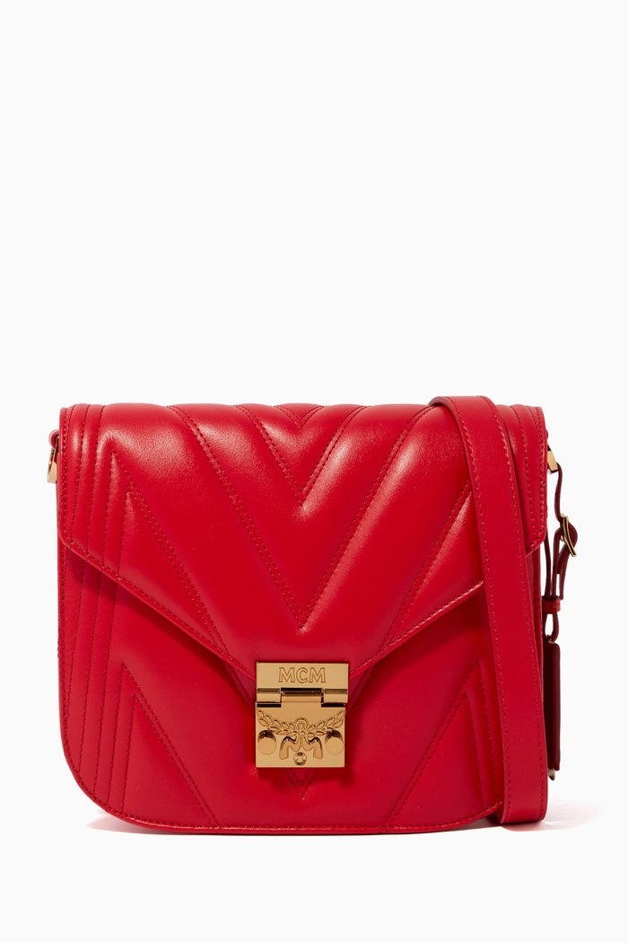 Small Patricia Shoulder Bag, Red
