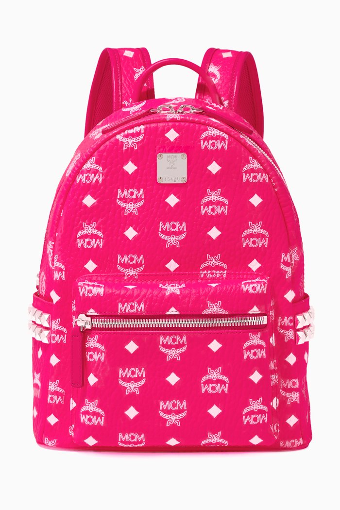 

Small Stark Visetos Backpack, Pink