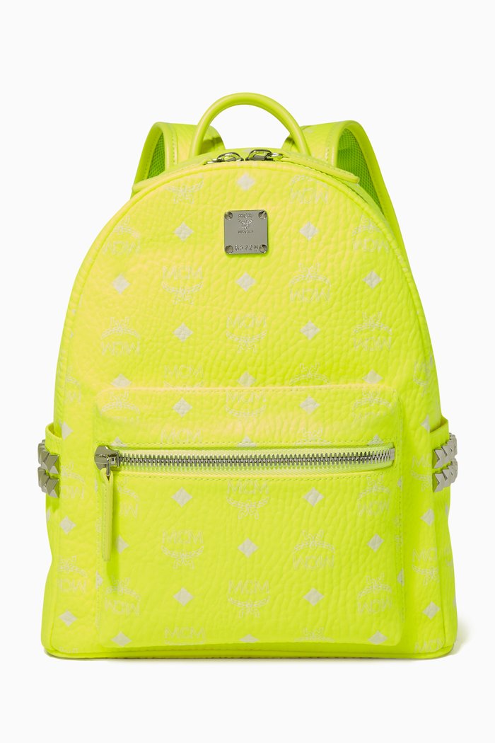 

Small Stark Visetos Backpack, Yellow