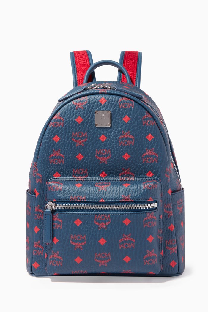 

Small Stark Visetos Backpack, Blue