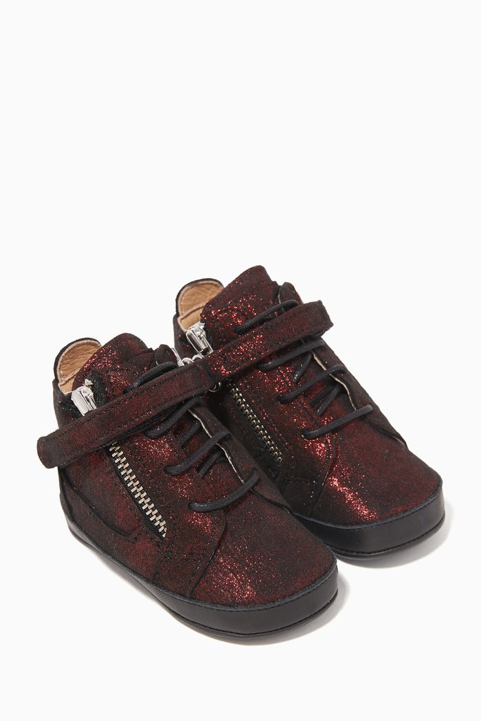 

Culla London High-Top Crib Sneakers, Black