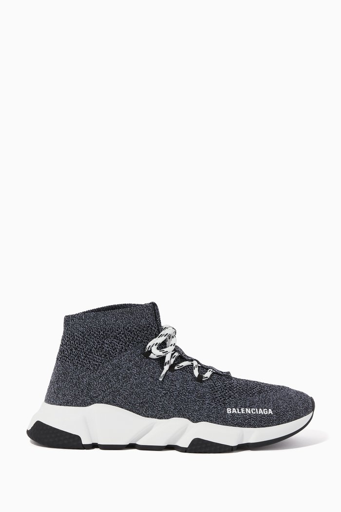 

Speed Knit Lace-Up Sneakers, Grey
