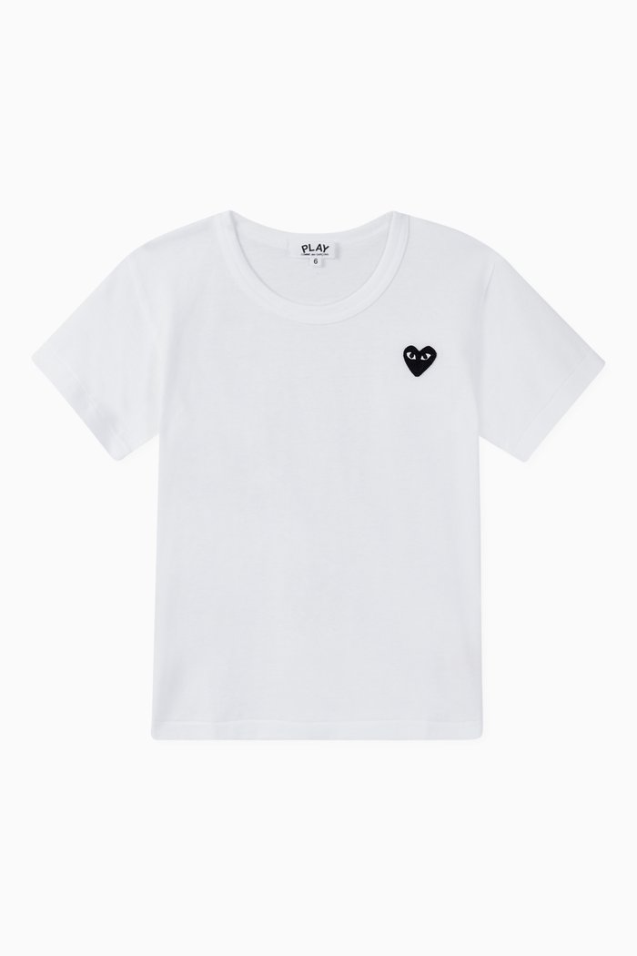 Logo Appliqué Cotton T-Shirt, White