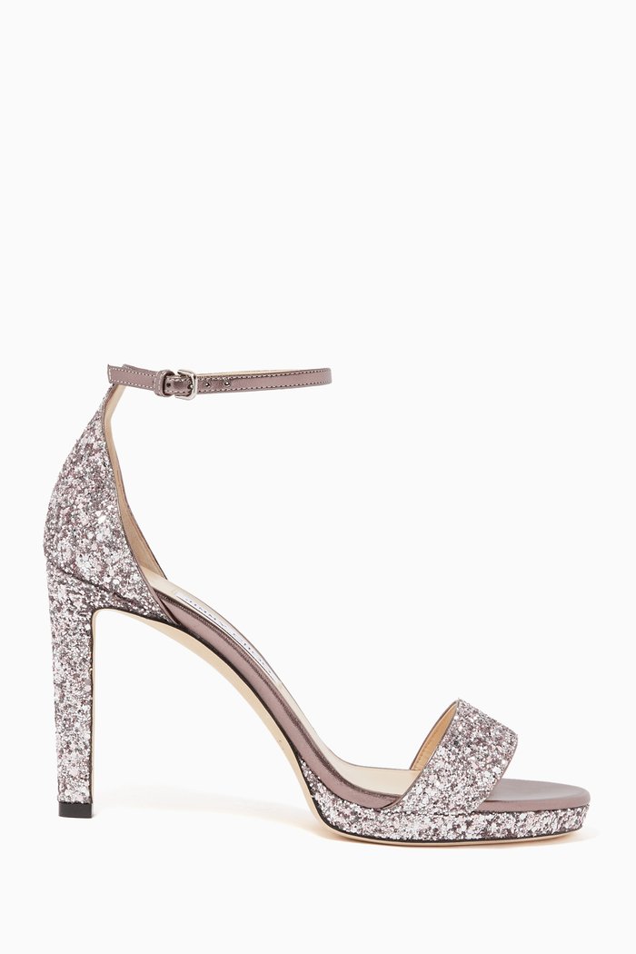 

Misty 100 Coarse Glitter Sandals, Purple