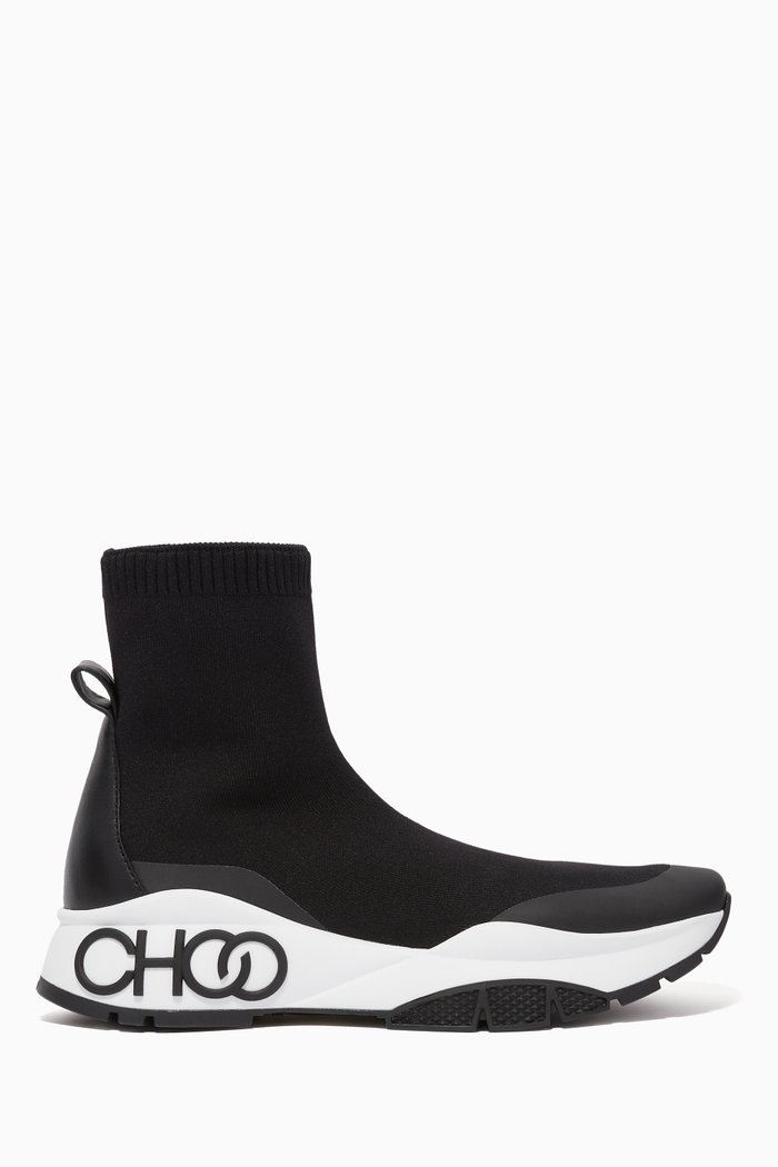 

Raine Sock F Stretch-Knit Sneakers, Black