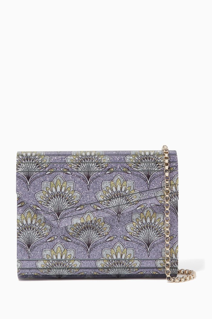 

Candy Deco Bouquet Acrylic Clutch Bag, Purple