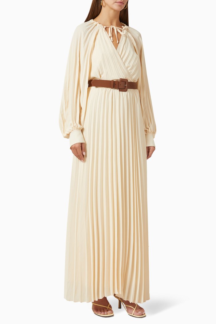 

Grosgrain Dress in Satin, Neutral