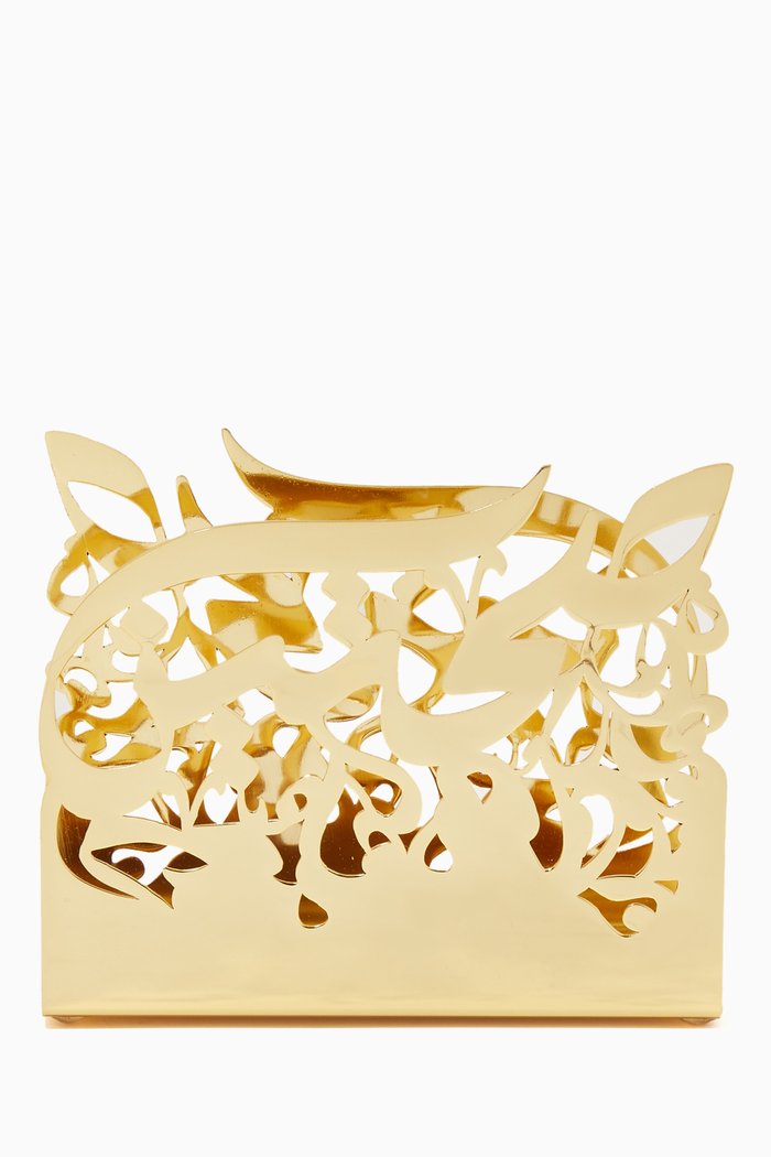

Sahtein Napkin Holder, Gold