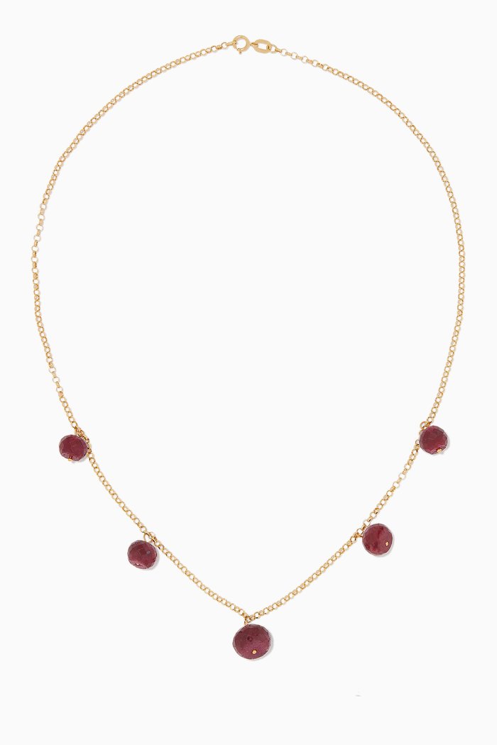 

Gold & Ruby Necklace, Red